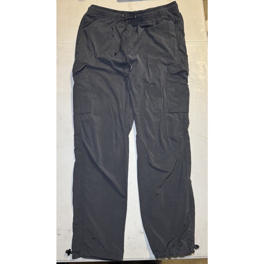 CSG Champs Black Men’s Cargo Jogger Pants Size 2XL Elastic Waist Used Good